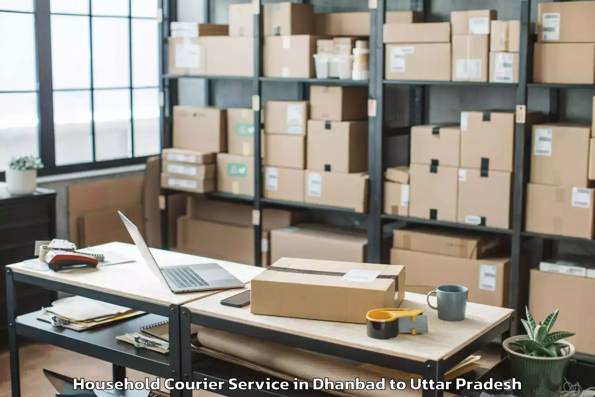 Book Dhanbad to Siddharth University Kapilvast Household Courier